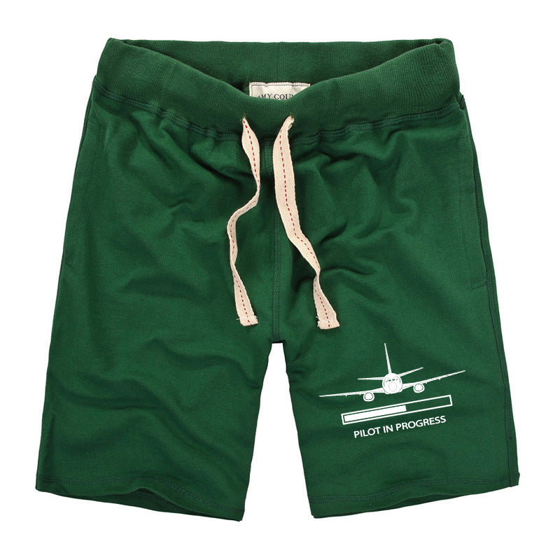 Pilot In Progress Designed Cotton Shorts