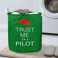 Thumbnail for Trust Me I'm a Pilot (Helicopter) Designed Laundry Baskets