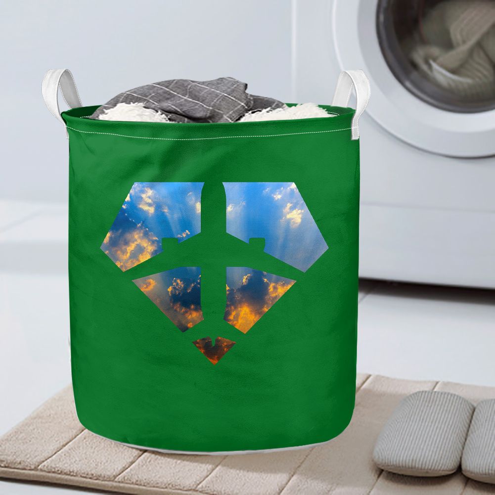 Supermen of The Skies (Sunrise) Designed Laundry Baskets