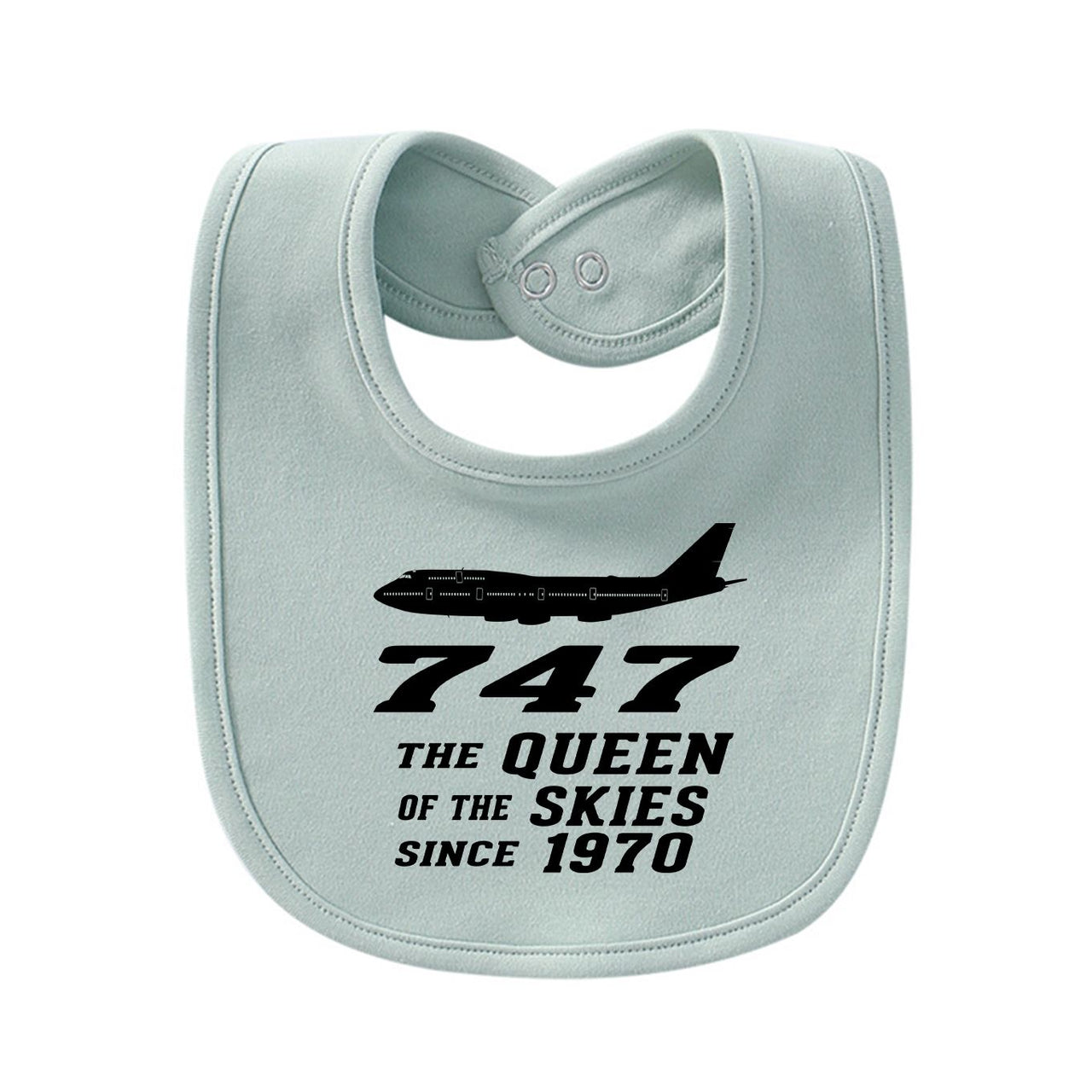 Boeing 747 - Queen of the Skies (2) Designed Baby Saliva & Feeding Towels