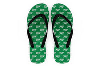 Thumbnail for Boeing 717 & Text Designed Slippers (Flip Flops)
