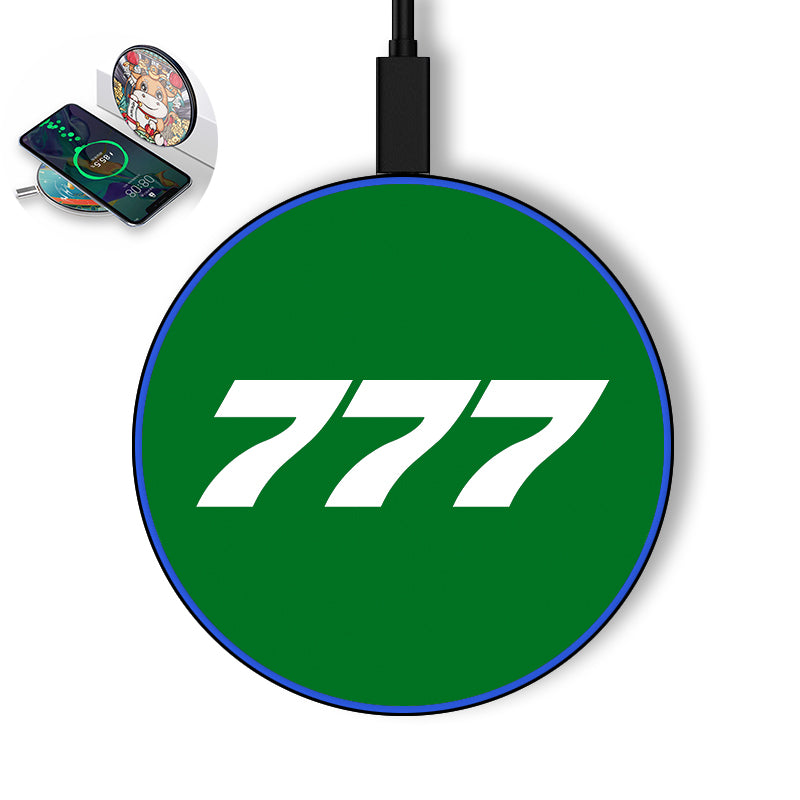 777 Flat Text Designed Wireless Chargers