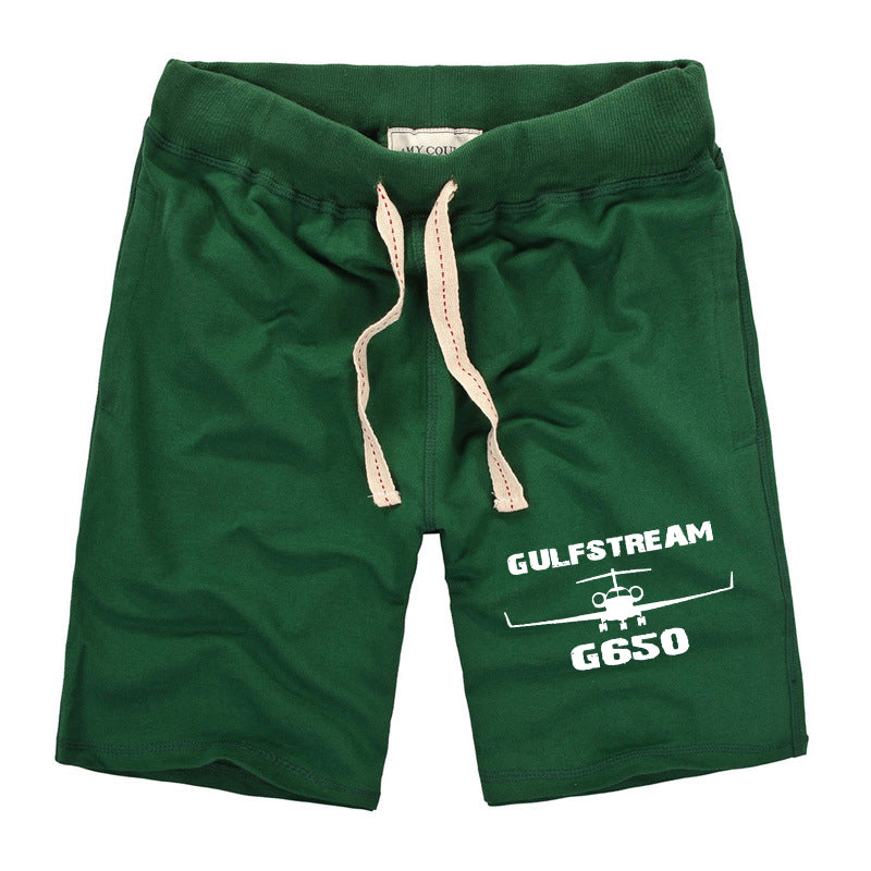 Gulfstream G650 & Plane Designed Cotton Shorts