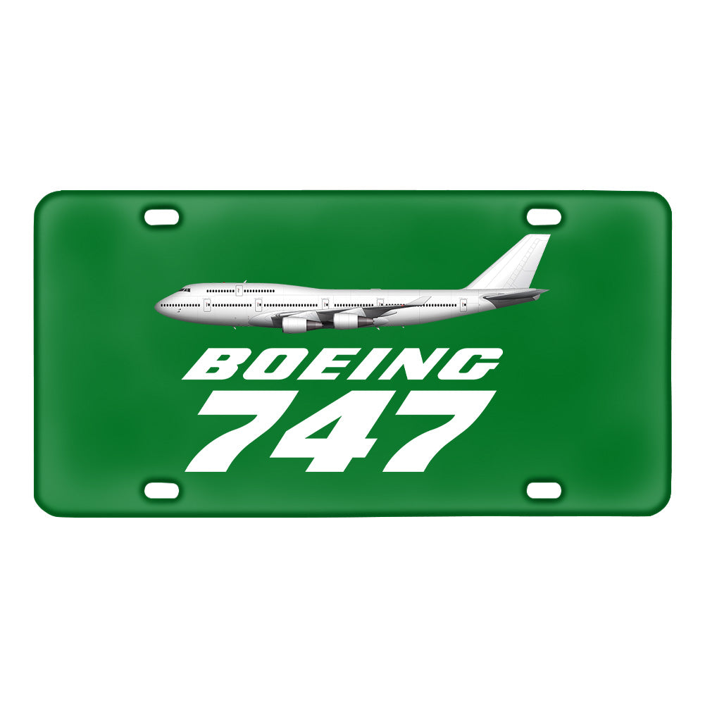 The Boeing 747 Designed Metal (License) Plates
