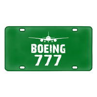 Thumbnail for Boeing 777 & Plane Designed Metal (License) Plates