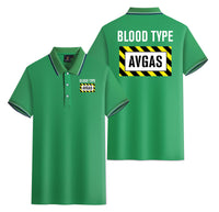 Thumbnail for Blood Type AVGAS Designed Stylish Polo T-Shirts (Double-Side)