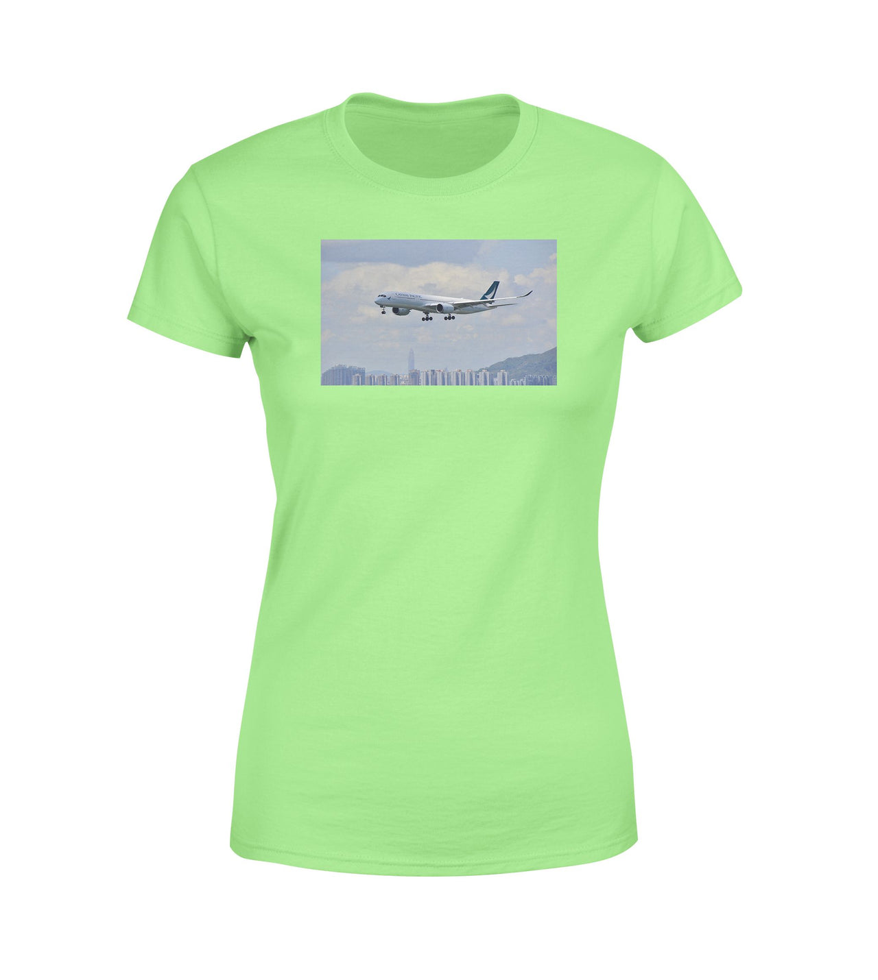 Cathay Pacific Airbus A350 Designed Women T-Shirts