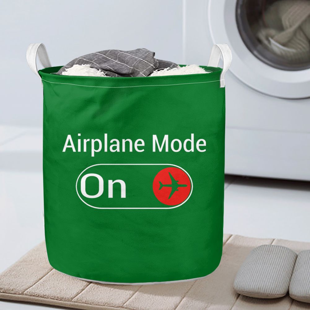 Airplane Mode On Designed Laundry Baskets