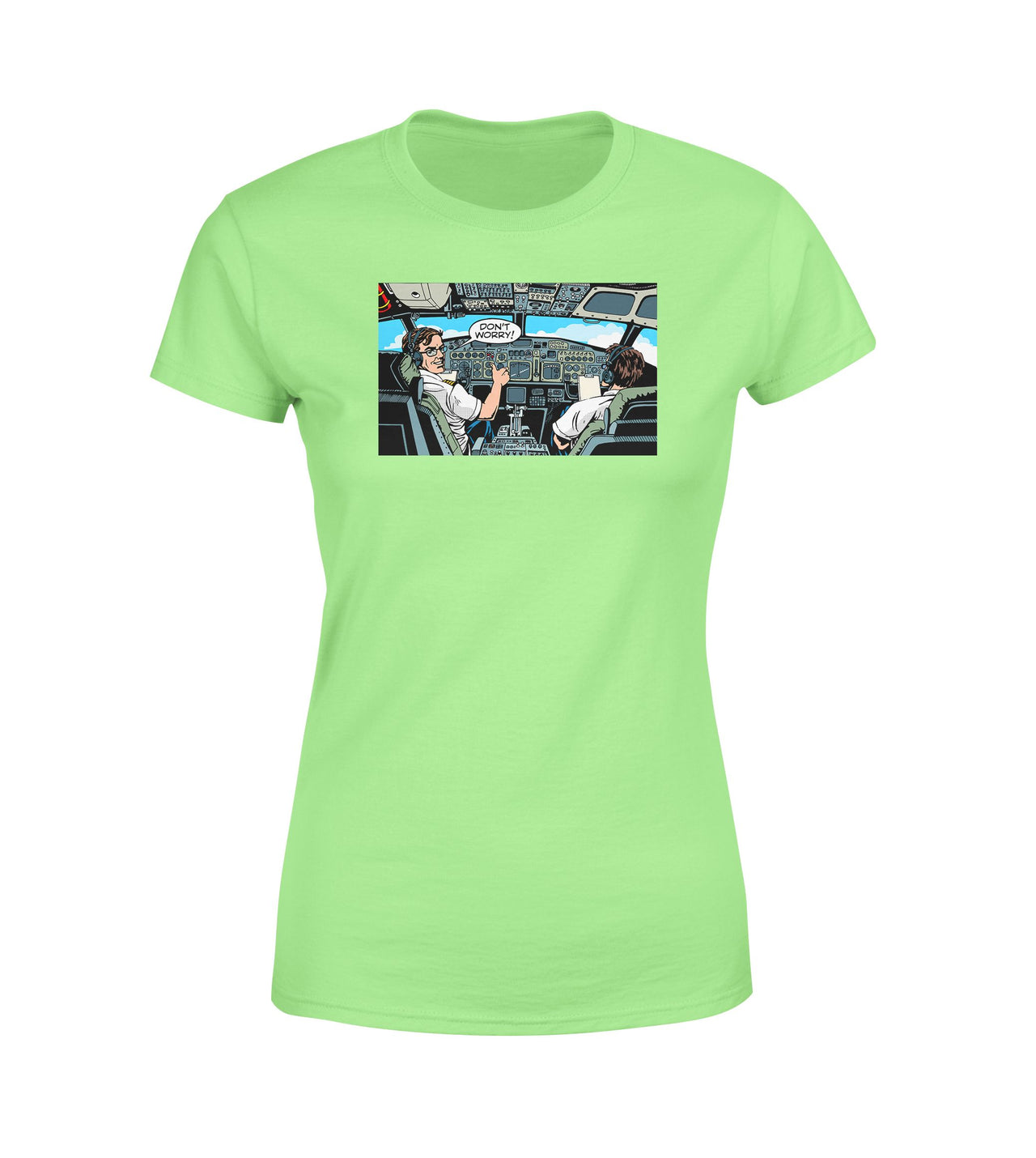 Don't Worry Thumb Up Captain Designed Women T-Shirts