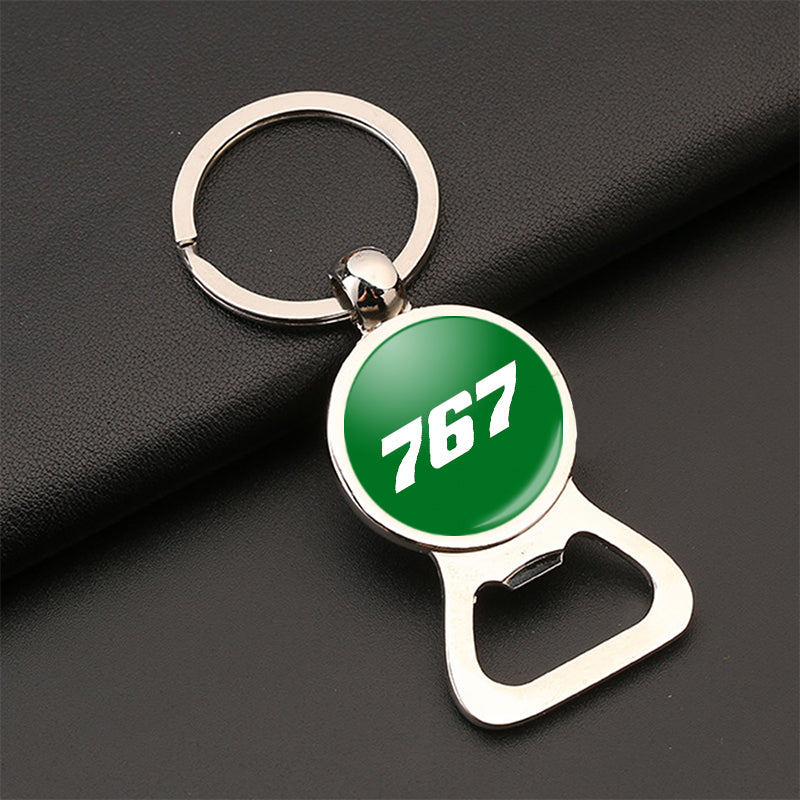 767 Flat Text Designed Bottle Opener Key Chains