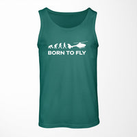 Thumbnail for Born To Fly Helicopter Designed Tank Tops