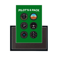 Thumbnail for Pilot's 6 Pack Designed Magnets
