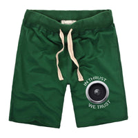 Thumbnail for In Thrust We Trust Designed Cotton Shorts