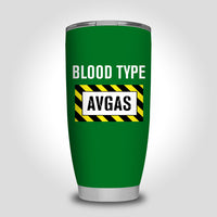Thumbnail for Blood Type AVGAS Designed Tumbler Travel Mugs