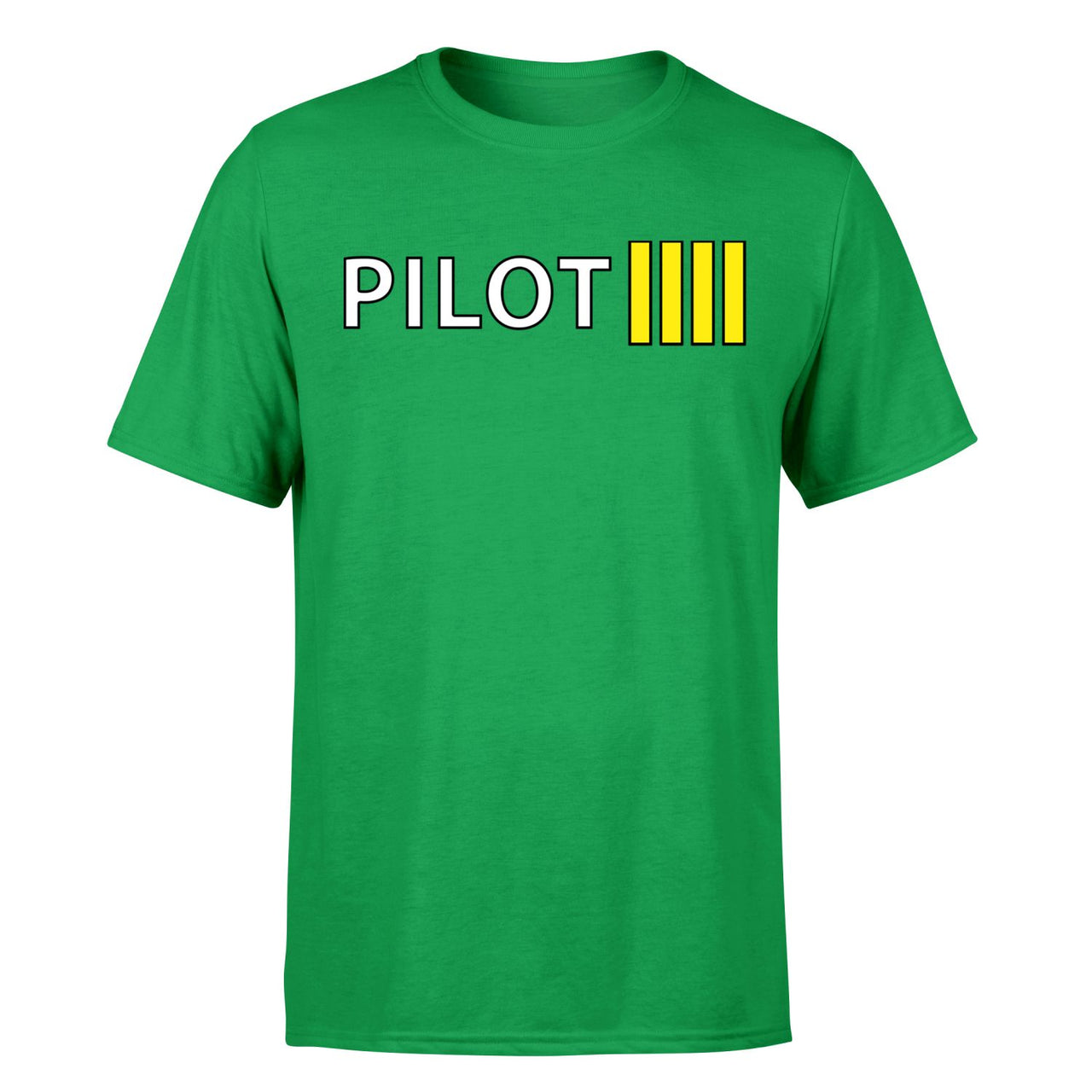 Pilot & Stripes (4 Lines) Designed T-Shirts