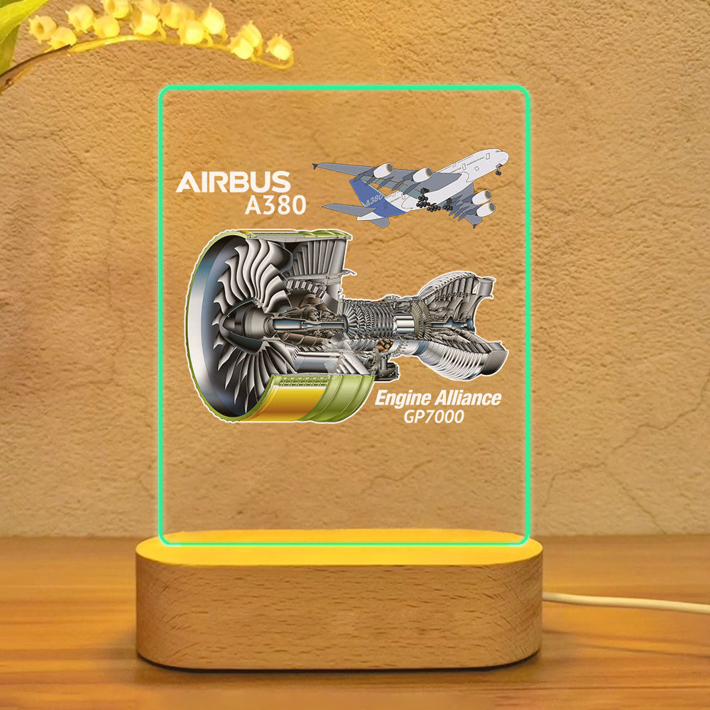 Airbus A380 & GP7000 Engine Designed Night Lamp