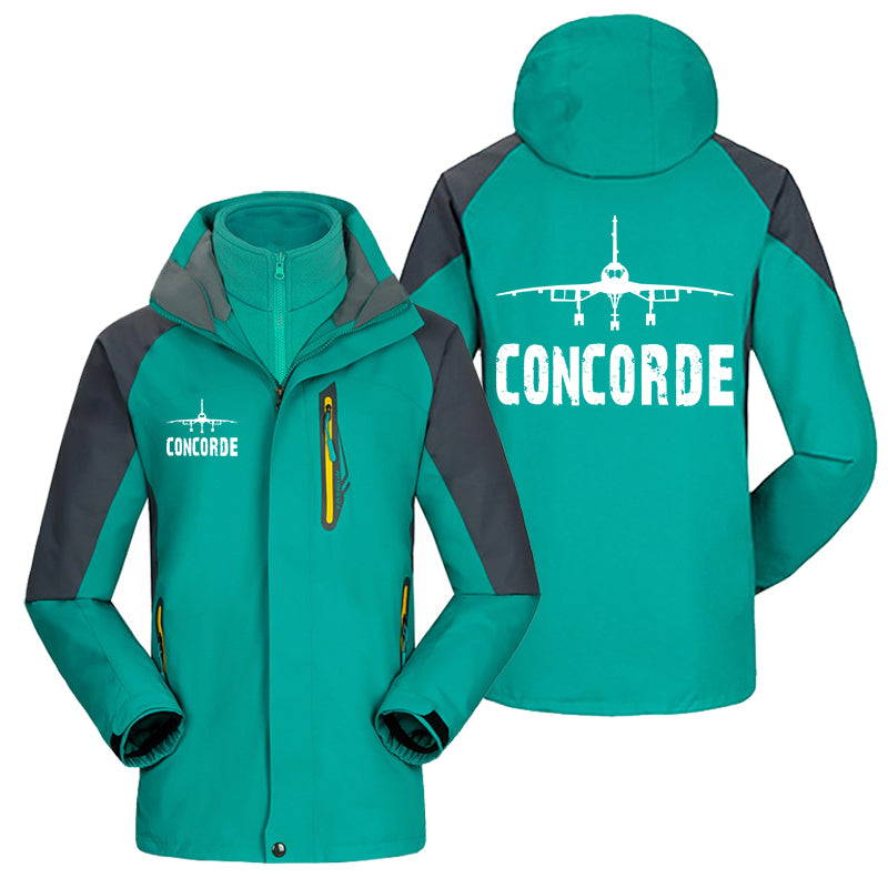 Concorde & Plane Designed Thick Skiing Jackets