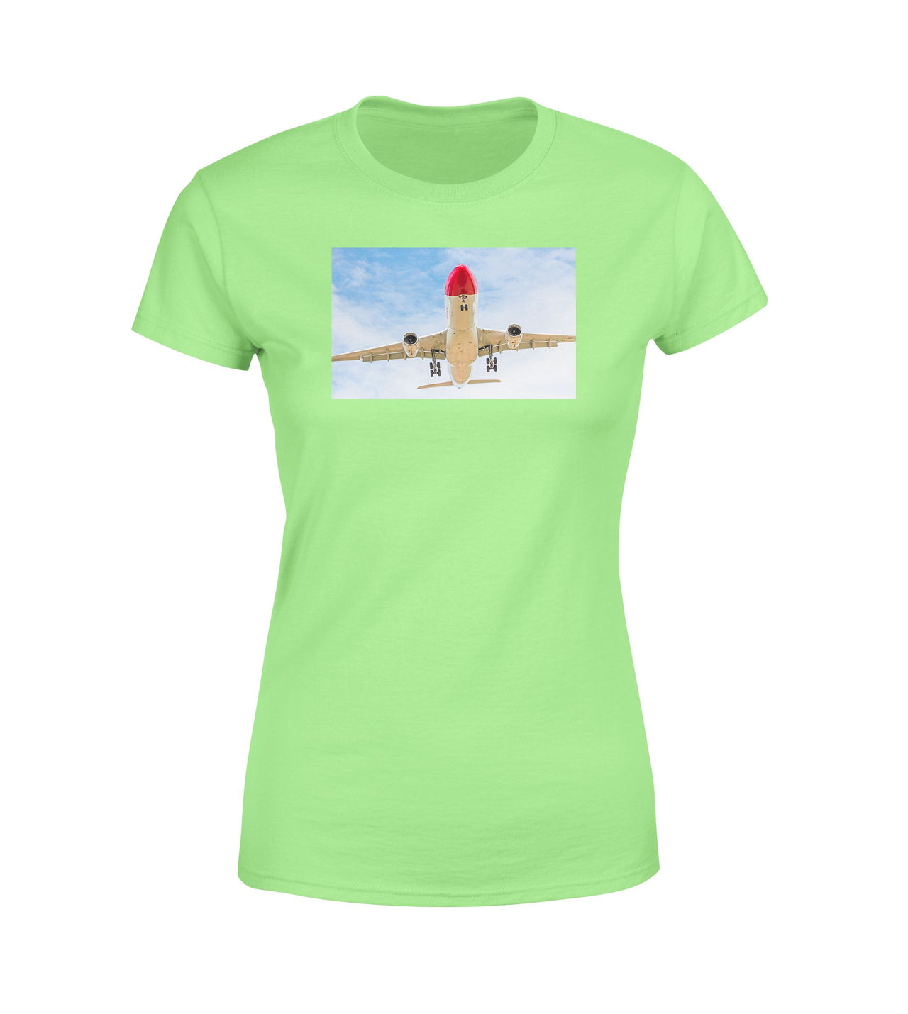 Beautiful Airbus A330 on Approach Designed Women T-Shirts
