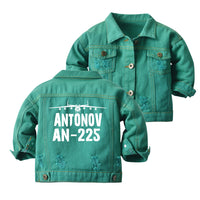 Thumbnail for Antonov AN-225 & Plane Designed Children Denim Jackets