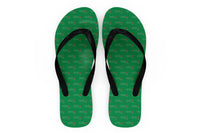 Thumbnail for Aviation Heartbeats Designed Slippers (Flip Flops)