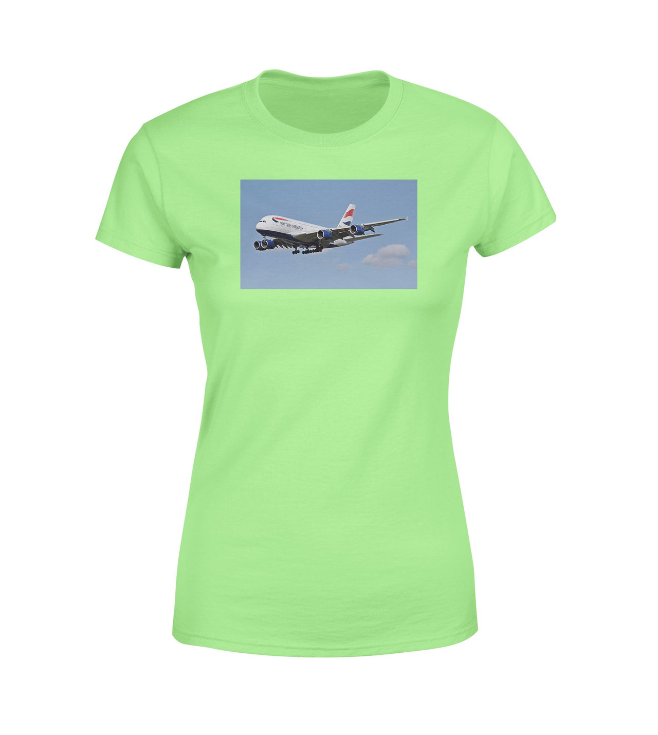 Landing British Airways A380 Designed Women T-Shirts