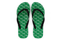 Thumbnail for Airbus A340 & Text Designed Slippers (Flip Flops)