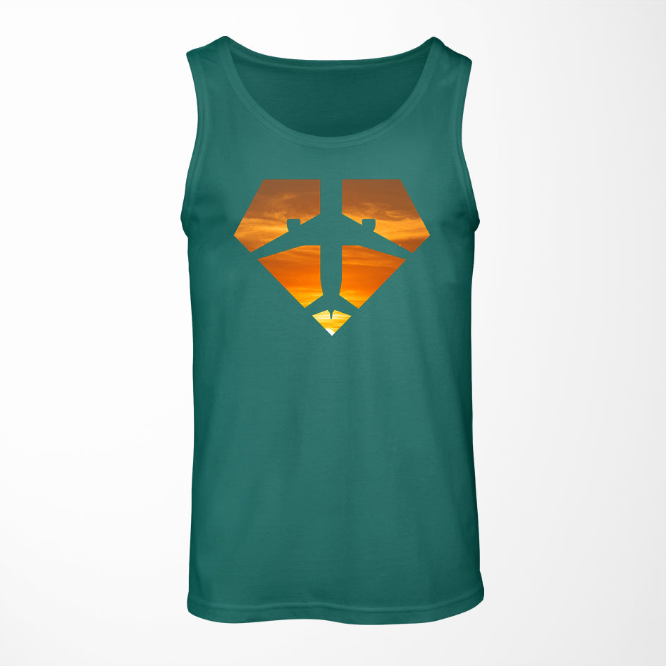 Supermen of The Skies (Sunset) Designed Tank Tops