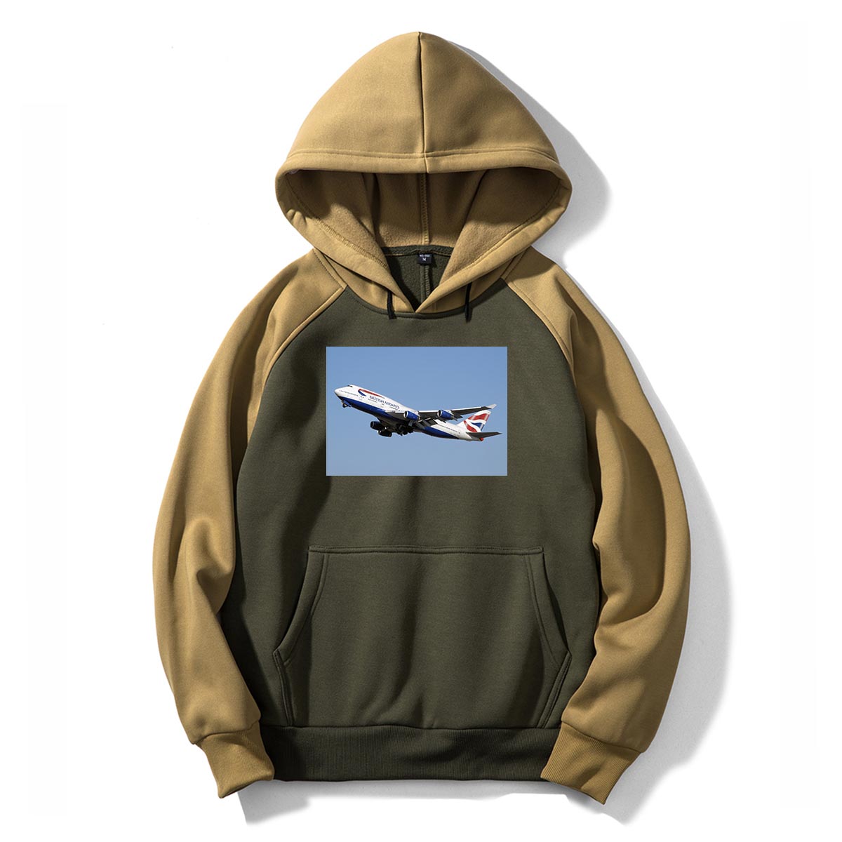 Departing British Airways Boeing 747 Designed Colourful Hoodies