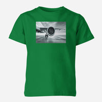 Thumbnail for Super Cool Airliner Jet Engine Designed Children T-Shirts