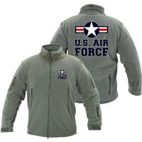 Thumbnail for US Air Force Designed Fleece Military Jackets (Customizable)