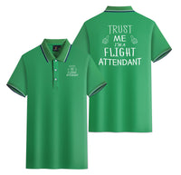 Thumbnail for Trust Me I'm a Flight Attendant Designed Stylish Polo T-Shirts (Double-Side)