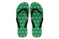Thumbnail for Flight Attendant Label Designed Slippers (Flip Flops)
