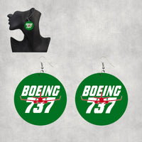 Thumbnail for Amazing Boeing 737 Designed Wooden Drop Earrings