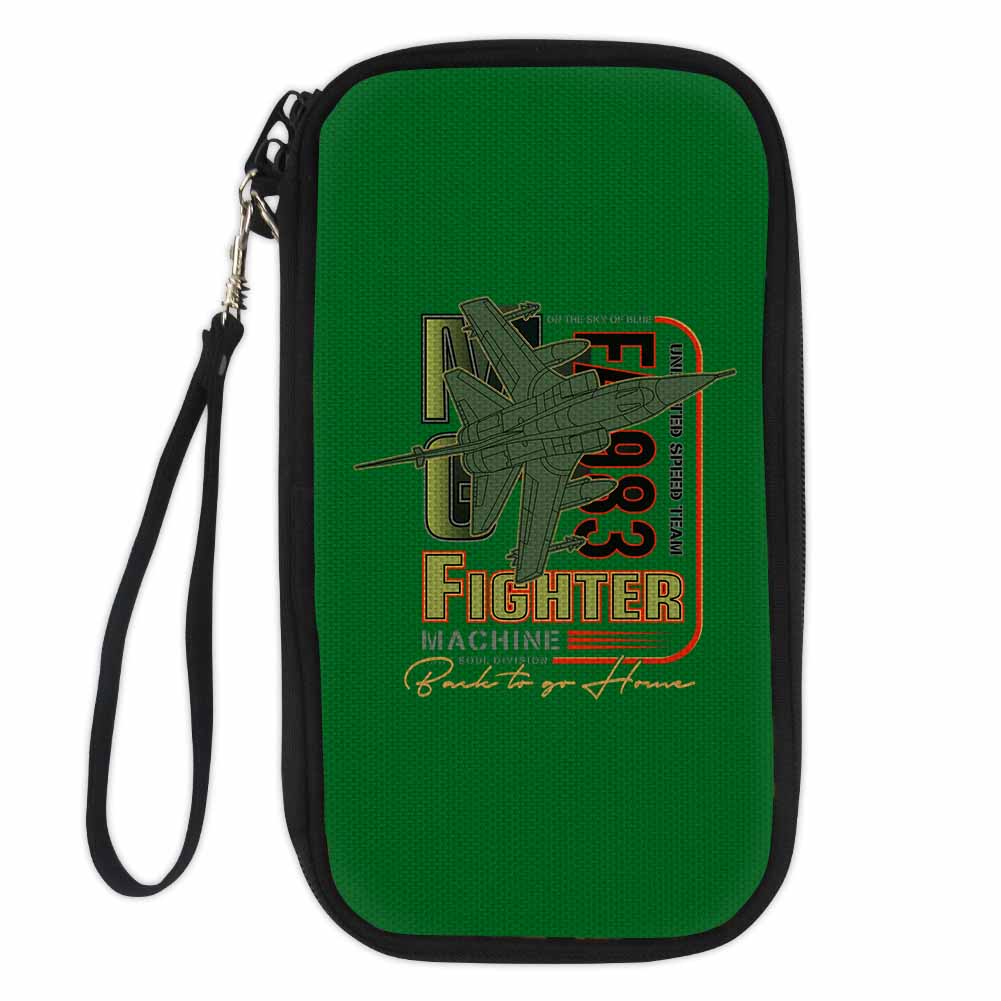 Fighter Machine Designed Travel Cases & Wallets