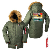 Thumbnail for Husband & Dad & Aircraft Mechanic & Legend Designed Parka Bomber Jackets
