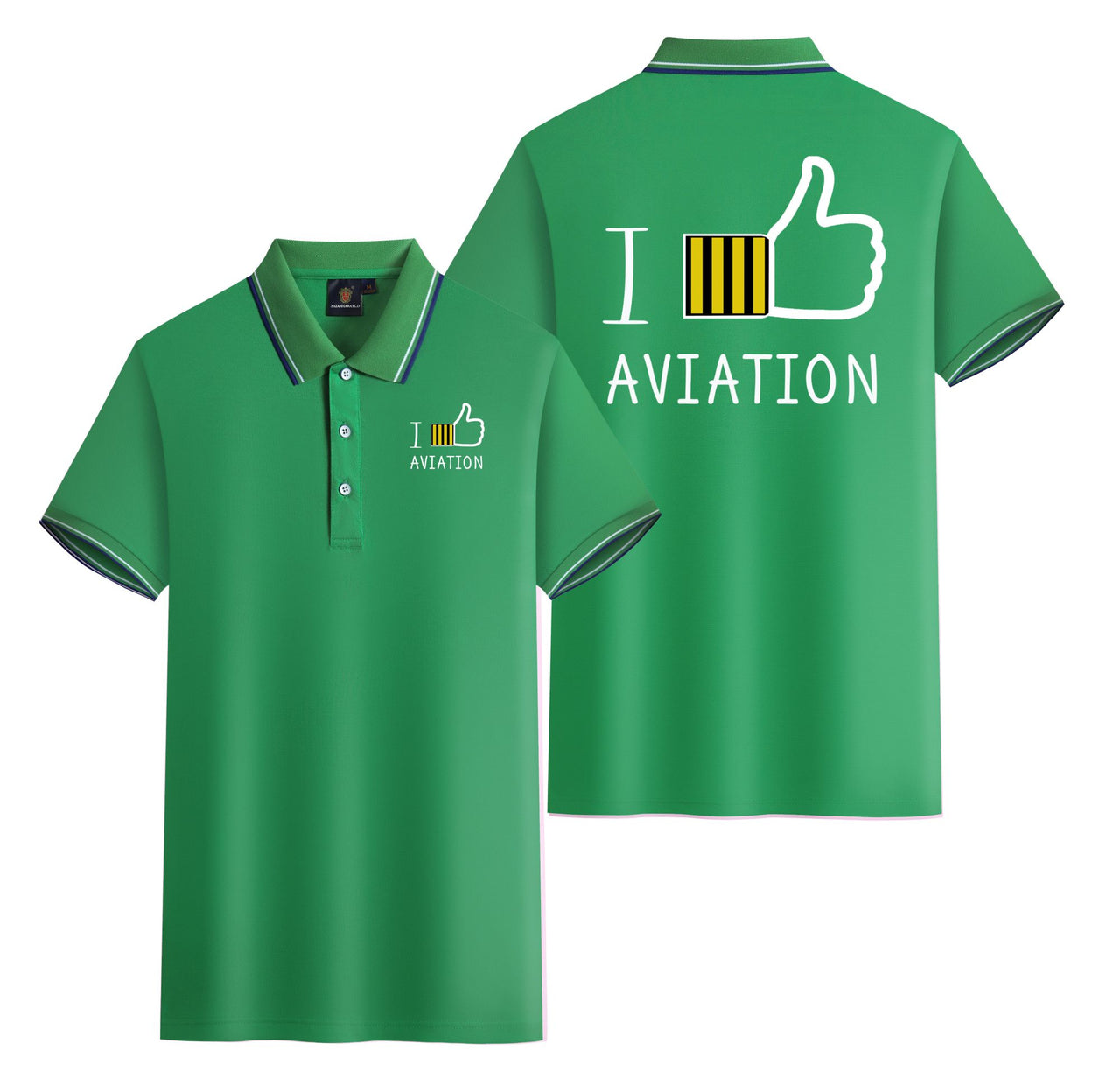 I Like Aviation Designed Stylish Polo T-Shirts (Double-Side)