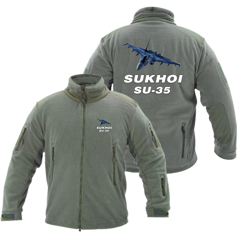 The Sukhoi SU-35 Designed Fleece Military Jackets (Customizable)