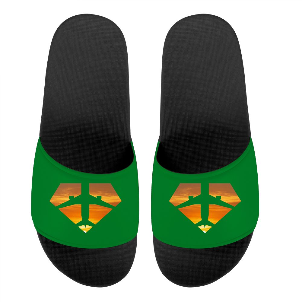 Supermen of The Skies (Sunset) Designed Sport Slippers