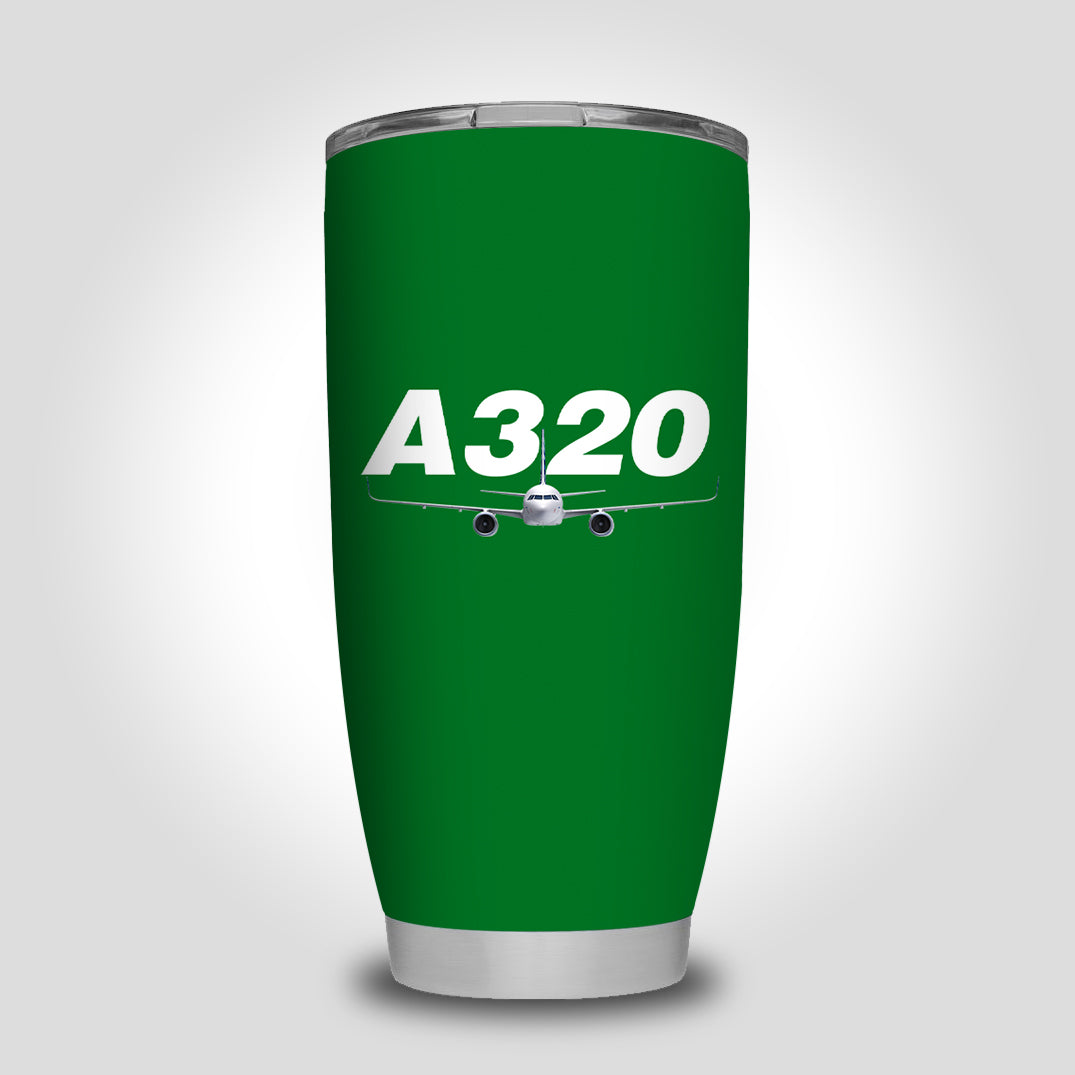 Super Airbus A320 Designed Tumbler Travel Mugs