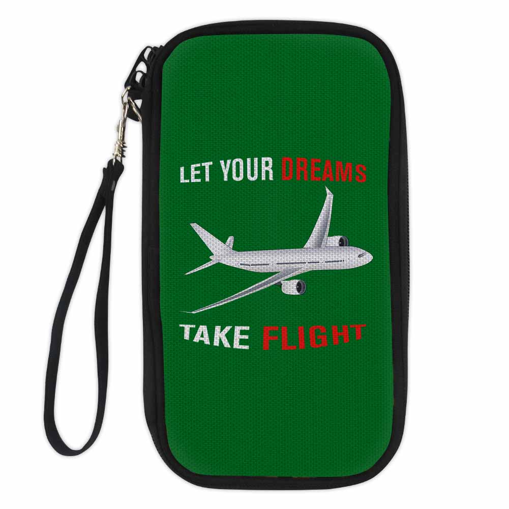 Let Your Dreams Take Flight Designed Travel Cases & Wallets