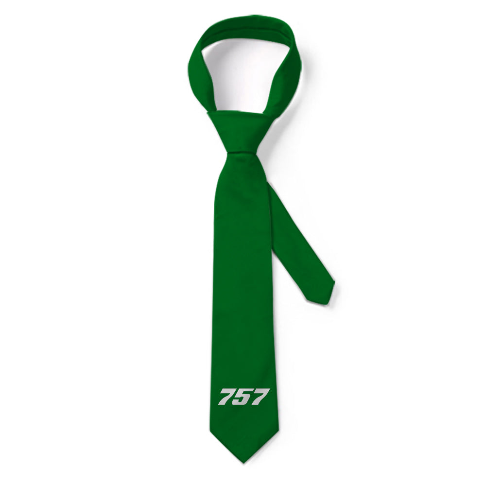 757 Flat Text Designed Ties