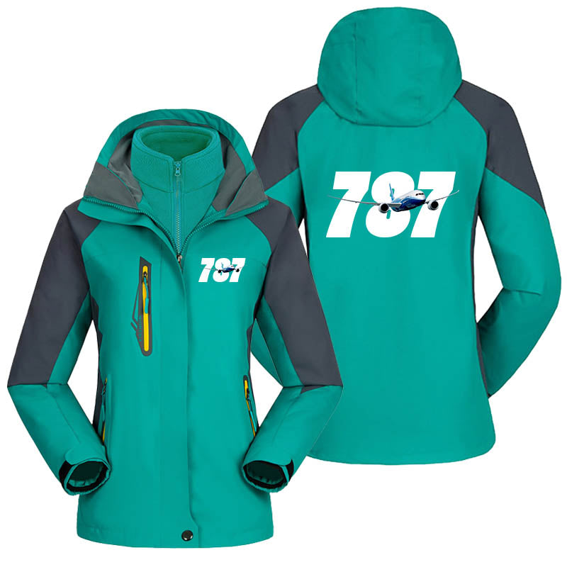 Super Boeing 787 Designed Thick "WOMEN" Skiing Jackets
