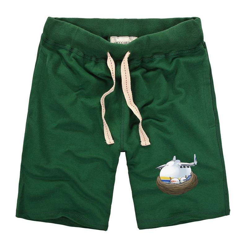 Antonov 225 Nesting Designed Cotton Shorts