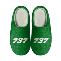 Thumbnail for 737 Flat Text Designed Cotton Slippers