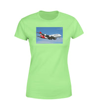 Thumbnail for Landing Qantas A380 Designed Women T-Shirts