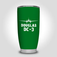 Thumbnail for Douglas DC-3 & Plane Designed Tumbler Travel Mugs