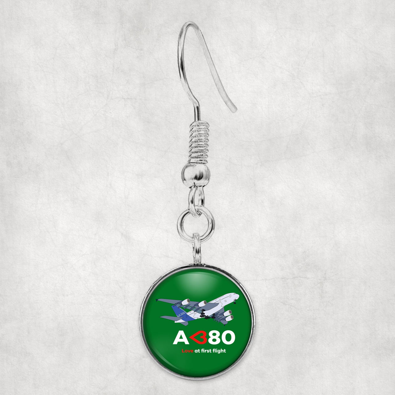 Airbus A380 Love at first flight Designed Earrings
