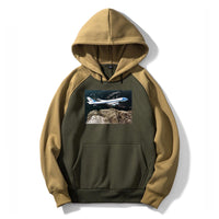 Thumbnail for Cruising United States Of America Boeing 747 Designed Colourful Hoodies