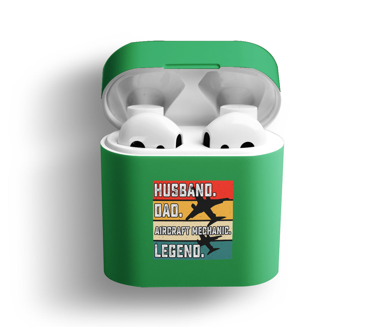 Husband & Dad & Aircraft Mechanic & Legend Designed AirPods Cases