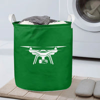 Thumbnail for Drone Silhouette Designed Laundry Baskets